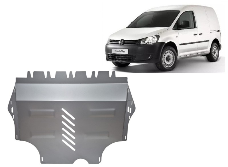 Aluminium plaque couvercle cache protection moteur avec Webasto Volkswagen Caddy (2011-2020)