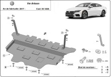 Acier plaque couvercle cache protection réservoir de carburant Volkswagen Amarok (2017-2026)