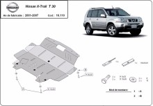 Acier plaque couvercle cache protection moteur Nissan X-Trail T32 (2001-2007)
