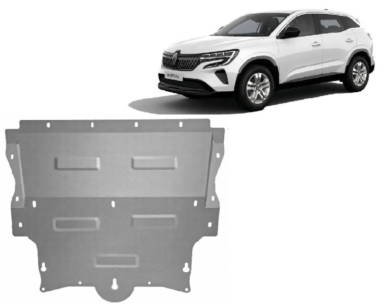 Aluminium plaque couvercle cache protection moteur Renault Austral (2022-2026)