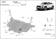 Acier plaque couvercle cache protection moteur Audi Q2 (2021-2026)