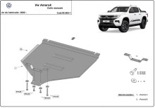 Acier plaque couvercle cache protection boîte de vitesses Volkswagen Amarok (2022-2026)