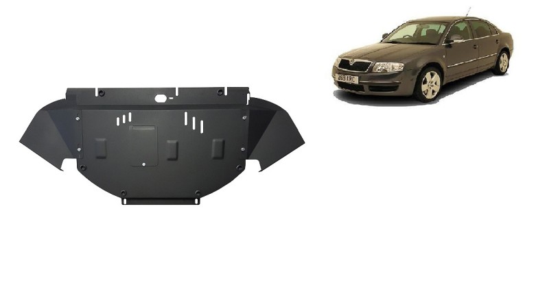 Stalowa Osłona pod silnik Skoda Superb - 2.5 Tdi, V6 (2001-2008)