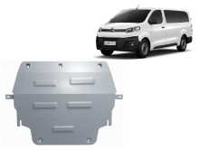 Aluminium plaque couvercle cache protection moteur Citroen Jumpy (2016-2026)