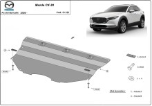 Acier plaque couvercle cache protection moteur Mazda 2 (2019-2026)