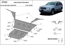 Acier plaque couvercle cache protection moteur Jeep Grand Cherokee (2004-2010)