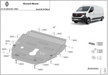 Aluminium plaque couvercle cache protection moteur Renault Master (2024-2026)