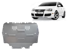 Aluminium plaque couvercle cache protection moteur Volkswagen Jetta (2009-2012)