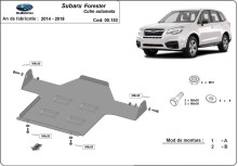 Acier plaque couvercle cache protection boîte de vitesses Subaru Forester (2014-2018)