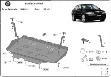 Acier plaque couvercle cache protection moteur Skoda Praktik (2004-2012)