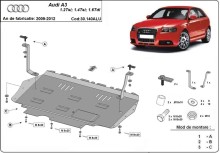 Aluminium Osłona pod silnik Audi A3 (2009-2012)