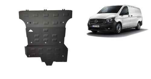Stalowa Osłona pod silnik Mercedes Viano W447, 2.2 D, 4x4 (2014-2020)
