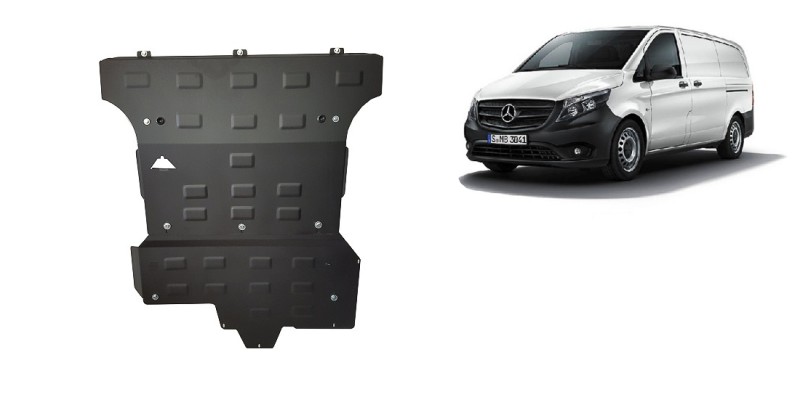 Acier plaque couvercle cache protection moteur Mercedes Vito W639 - 2.2 D 4x2 (2014-2020)