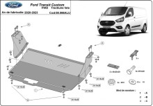Aluminium Osłona pod silnik Ford Transit Custom - FWD (2020-2023)