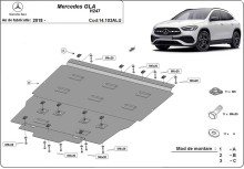 Aluminium plaque couvercle cache protection moteur Mercedes GLA (2018-2026)