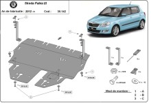 Acier plaque couvercle cache protection moteur Skoda Kodiaq (2015-2021)