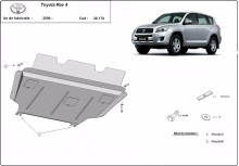 Acier plaque couvercle cache protection moteur Toyota Rav4 (2006-2013)