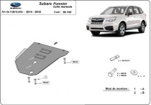 Acier plaque couvercle cache protection boîte de vitesses Subaru Forester (2014-2018)