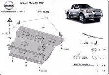 Acier plaque couvercle cache protection moteur Nissan NV400 (1997-2004)