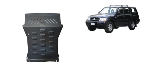 Stalowa Osłona pod silnik Mitsubishi Pajero 3 (V60, V70) Vers 2.0 (1999-2007)