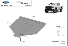 Acier plaque couvercle cache protection boîte de vitesses automatique Ford Ranger (2023-2026)