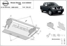 Acier plaque couvercle cache protection de radiateur Nissan Navara (2005-2015)
