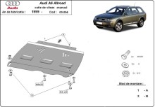 Acier plaque couvercle cache protection boîte de vitesses manuelle Audi Allroad A6 (2000-2005)