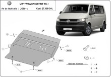 Acier plaque couvercle cache protection moteur Galvanisé Volkswagen Transporter (2019-2022)