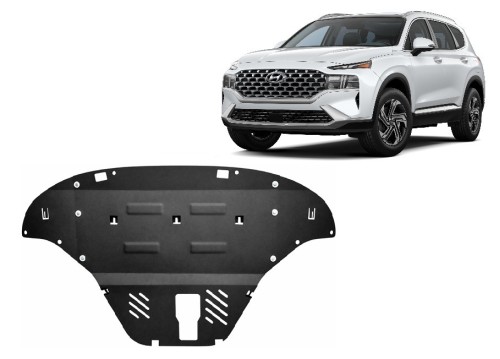 Stalowa Osłona pod silnik Hyundai Santa Fe (2018-2023)