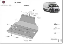 Stalowa Osłona zbiornika paliwa Fiat Ducato (2018-2026)