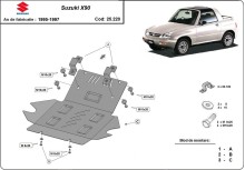 Acier plaque couvercle cache protection moteur Suzuki Swace (1988-1999)