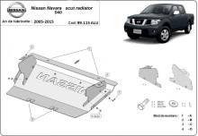 Aluminium Osłona chłodnicy Nissan Navara D40 (2005-2015)
