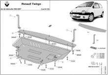 Acier plaque couvercle cache protection moteur Renault Twingo (1992-2007)