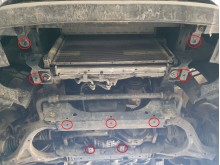 Acier plaque couvercle cache protection moteur SsangYong Rexton 2 (2017-2026)