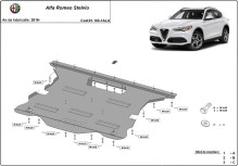 Aluminium Osłona pod silnik Alfa Romeo Stelvio (2016-2026)