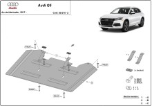 Stalowa Osłona skrzynka transferowa Audi Q5 (2017-2025)