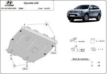 Acier plaque couvercle cache protection moteur Hyundai ix55 (2009-2015)