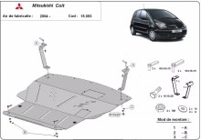 Acier plaque couvercle cache protection moteur Mitsubishi Colt (2002-2013)