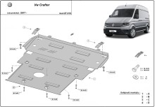 Acier plaque couvercle cache protection moteur Volkswagen Crafter (2021-2026)
