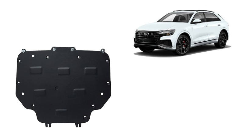 Acier plaque couvercle cache protection boîte de vitesses Audi Q8 (2018-2026)