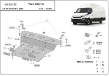 Acier plaque couvercle cache protection moteur Kia Ceed (2014-2026)