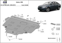 Acier plaque couvercle cache protection moteur Volvo XC70 (2004-2012)