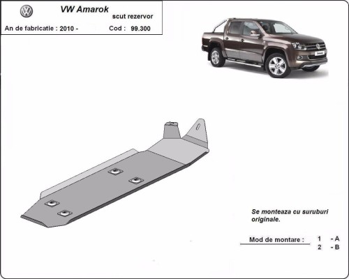 Stalowa Osłona zbiornika paliwa Volkswagen Amarok (2010-2026)