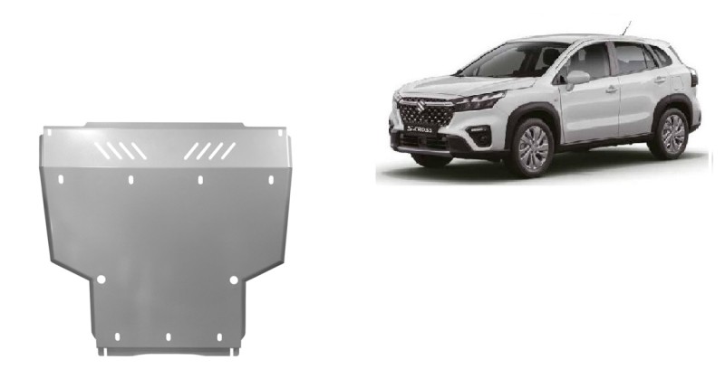 Aluminium plaque couvercle cache protection moteur Suzuki S-Cross (2023-2026)