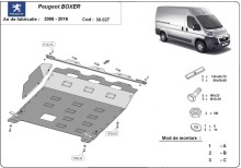 Acier plaque couvercle cache protection moteur Peugeot Expert (2006-2016)