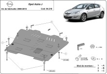 Stalowa Osłona pod silnik Opel Astra J (2009-2015)