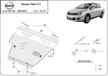 Acier plaque couvercle cache protection moteur Nissan X-Trail T33 (2007-2011)