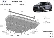 Stalowa Osłona pod silnik SsangYong Tivoli (2023-2026)