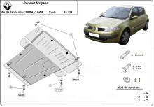 Acier plaque couvercle cache protection moteur Renault Scenic 4 (2004-2008)