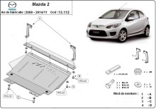 Acier plaque couvercle cache protection moteur Mazda 3 (2008-2014)